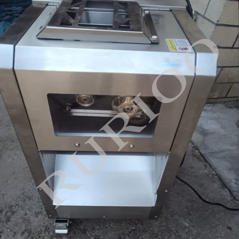 Commercial Frozen Beef Meat Bacon Slicer Automatic Meat Roll Cutting Machine Beef Lamb Roll Slicing Machine