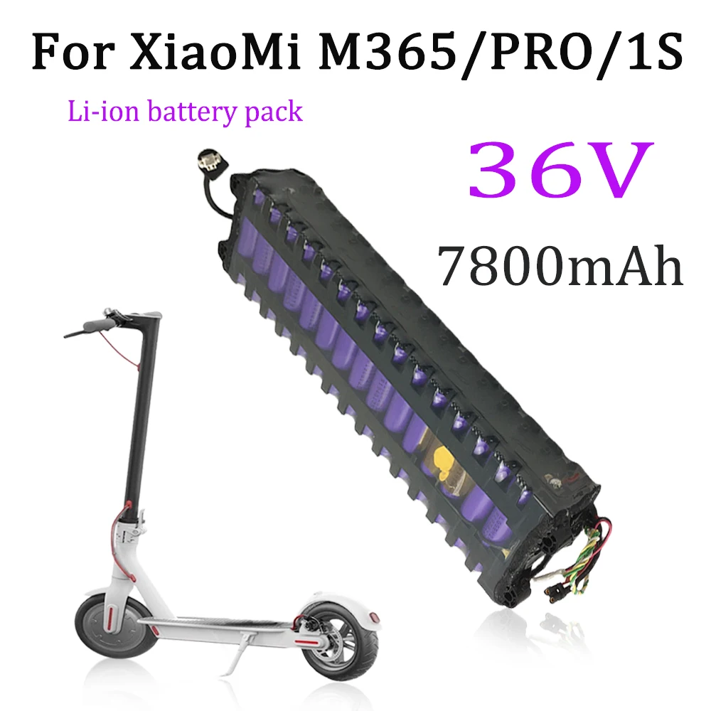 For Xiaomi M365/Pro/1S Scooter 36V 7800mAH 10S3P 18650 Lithium ion Battery Pack Long lasting endurance