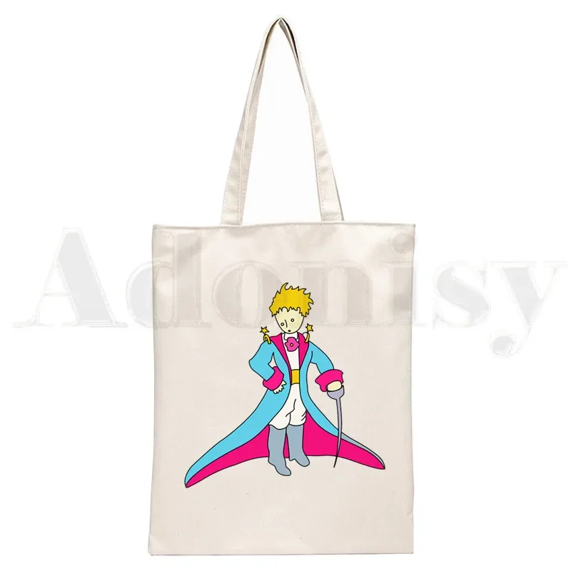 Little Prince Art Beautiful Retro Pretty Cute Handbags Shoulder Bags Casual Shopping Girls Handbag Women Elegant Canvas Bag