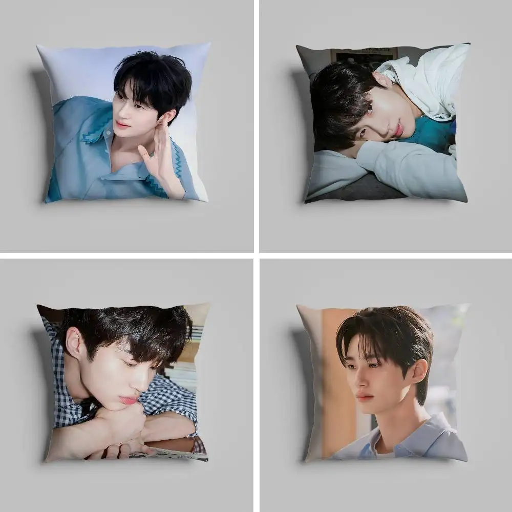 

B-Byeon W-Woo-seok Korea Pillow Case For Car Pillows 60x60 Cushions Luxury Double Sided Cover Home And Decoration Sofa 30x30
