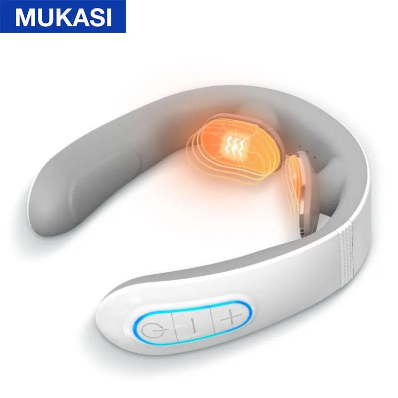 

MUKASI Smart Neck Massager EMS Pulse Massager TENS Wireless Heat Cervical Vertebra Relax Muscle Pain Kneading Massage Machine