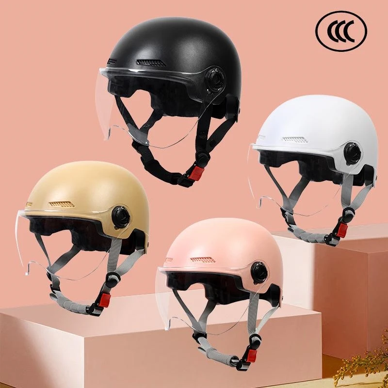 

Electric Scooters Men and Women Motorcycles All-Season Universal Safety Helmets 3C Certified Adjustable Size Half Helmet