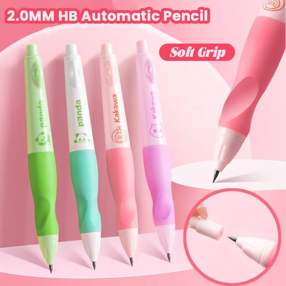 

Pen Holding Posture Correction Automatic Pencil 2.0mm 2B Lead Movable Pencil Comes With Sharpener Propelling Pencil Students