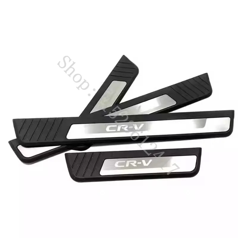 For Honda CR-V CRV 2023 2024 2025 Sill Scuff Plate Pedal Stainless Steel Pad Protection Guard Car Styling Accessory