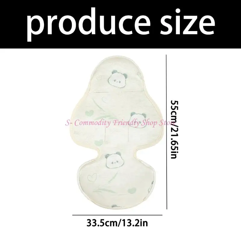 85AE Lightweight Foldable Strollers Cover Ice Silk Blend Mat For Hot Weather