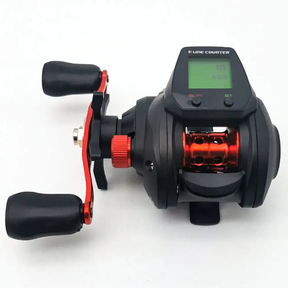 For Wildwolf Digital Display Baitcasting Reel Saltwater Fishing Gear Advanced Line Length Monitor Raft Casting Tackle