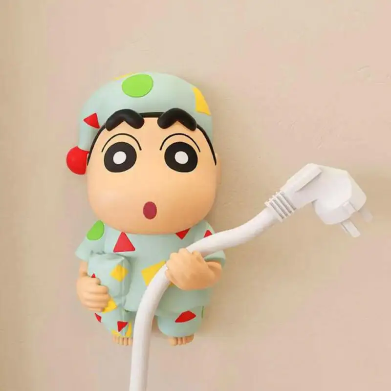 Licensed Cute Cartoon Crayon Shin-Chan Plastic Cord Organizer, No Drill Multi-Functional Plug Hook for Kitchen Power Wire Storag view 4