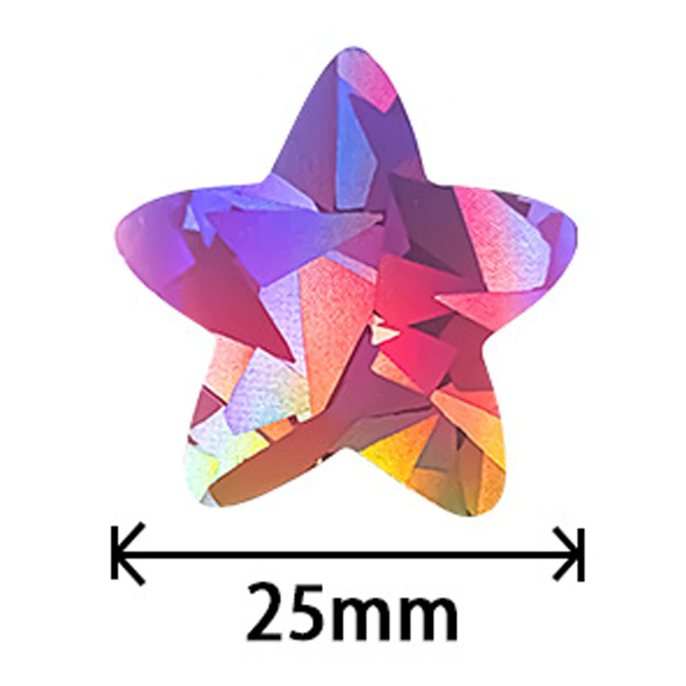 500pcs 1inch Coloful Sparkling Star Sticker Label for Festival Party Deco Envelope Sealing Label Decoration Supply