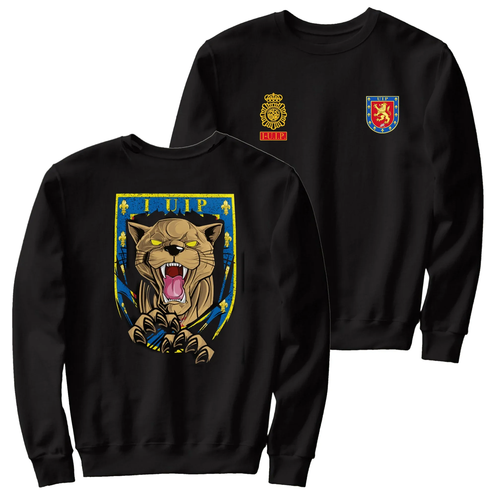 I-U.I.P. Madrid Policía Nacional Española Pullover Hoodie New 100% Cotton Comfortable Casual Mens Sweatshirts Fashion Streetwear