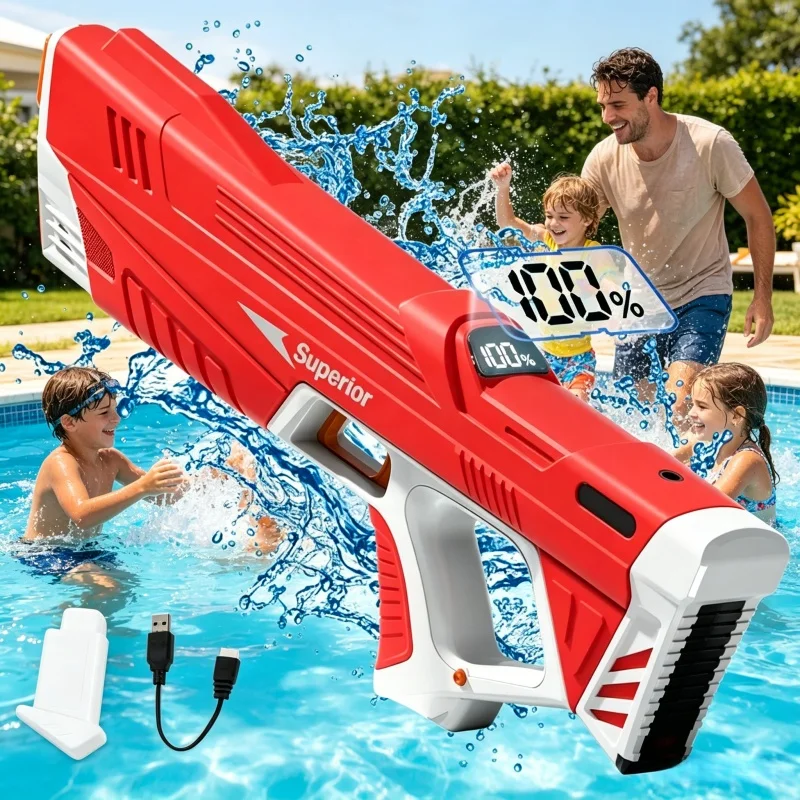 

Electric Water Gun for Aldults Children Automatic Water Absorption Squirt Guns Toy Summer Outdoor Shooting Games Toys for Kids