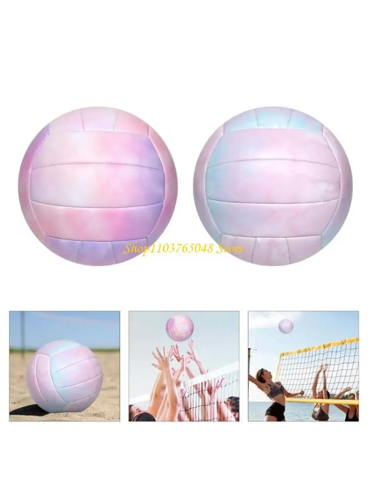 

R53E Beach Volleyball Official Size 5 Soft Touch Volleyball for Child Teenager Adult Indoor & Outdoor Gym Beach Game