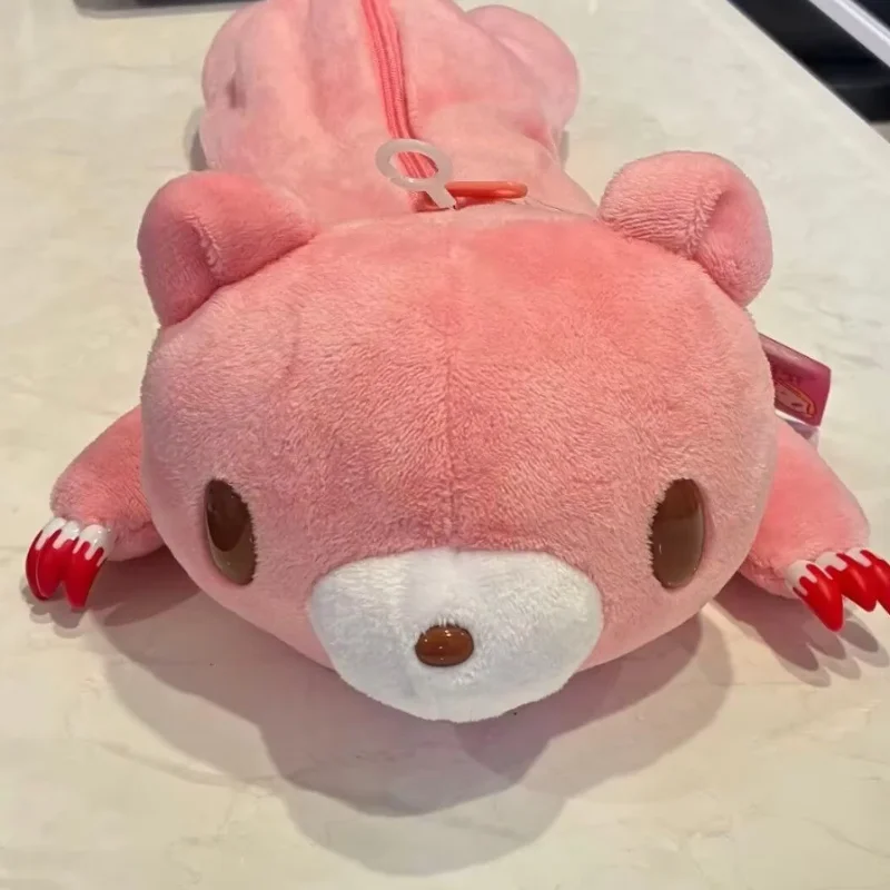 

Плюшевый пенал Gloomy Bear, милый розовый лежачий Gloomy Bear, вместительный органайзер для студентов, косметичка в стиле аниме, подарок