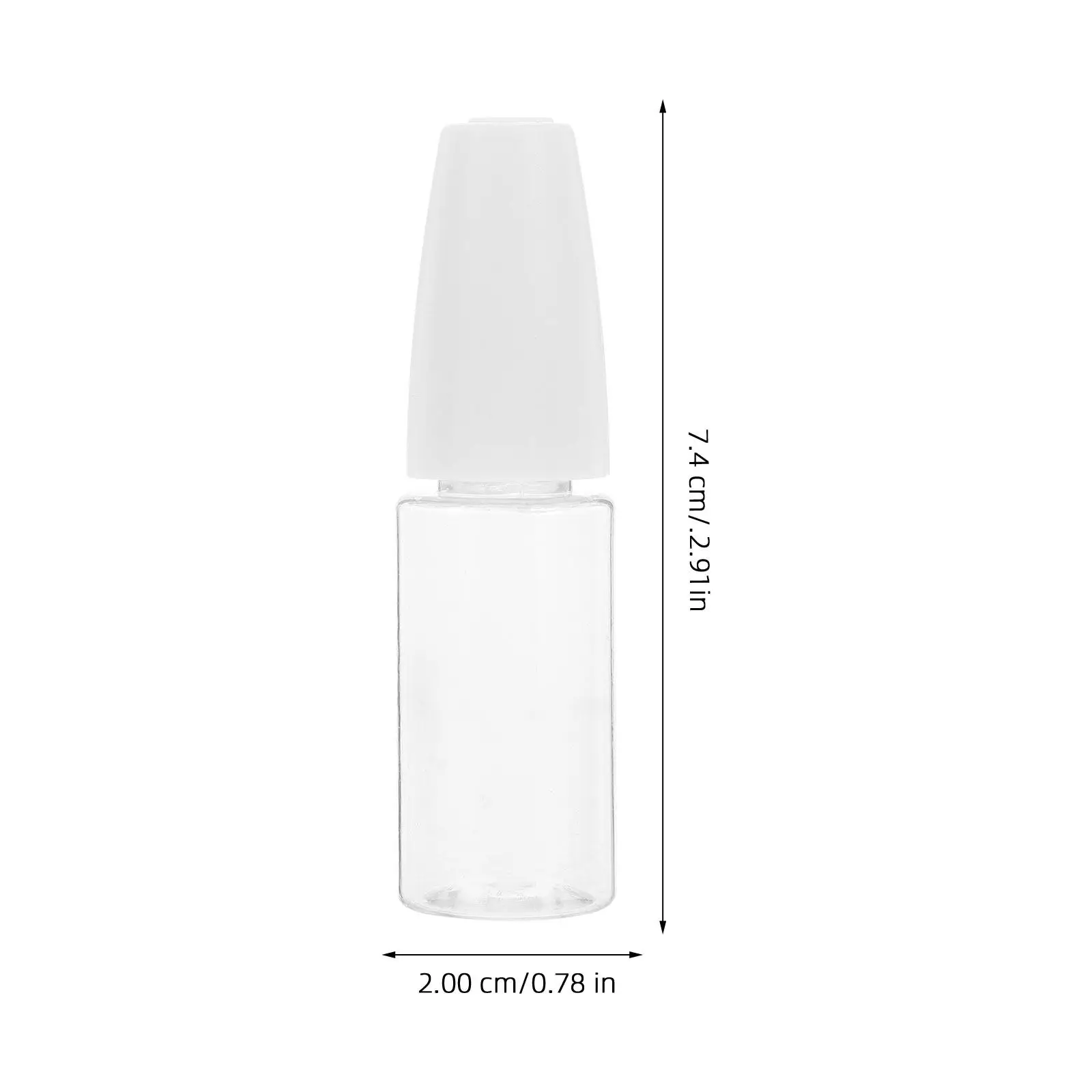 6Pcs Precision Needle Tip Applicator Bottles 10Ml Transparent Pet Liquid Dispenser Squeeze Bottle for Crafts DIY Nail Art Glue