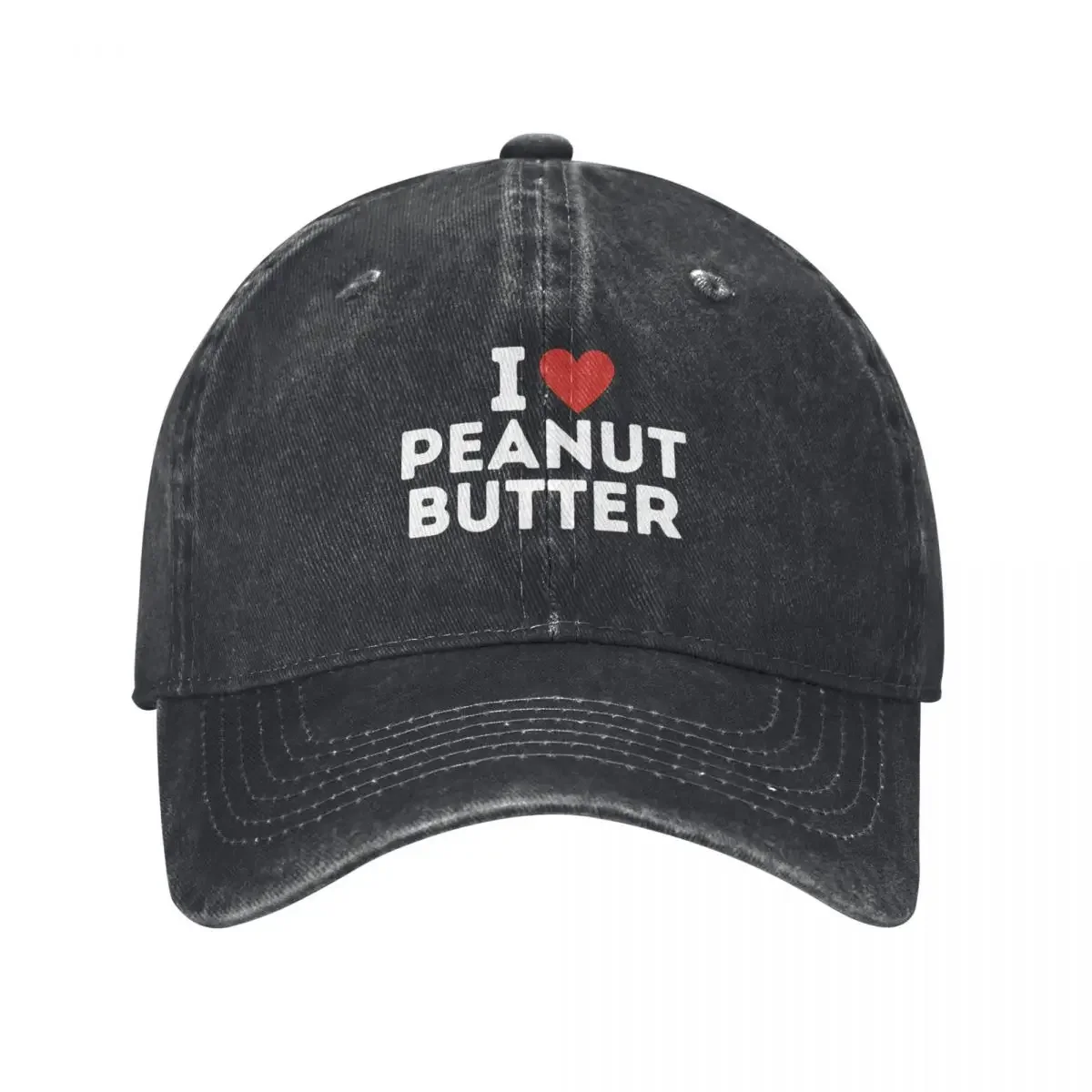 I Love Peanut Butter Baseball Cap Designer Hat custom Hat Luxury Brand Men Hats Women's