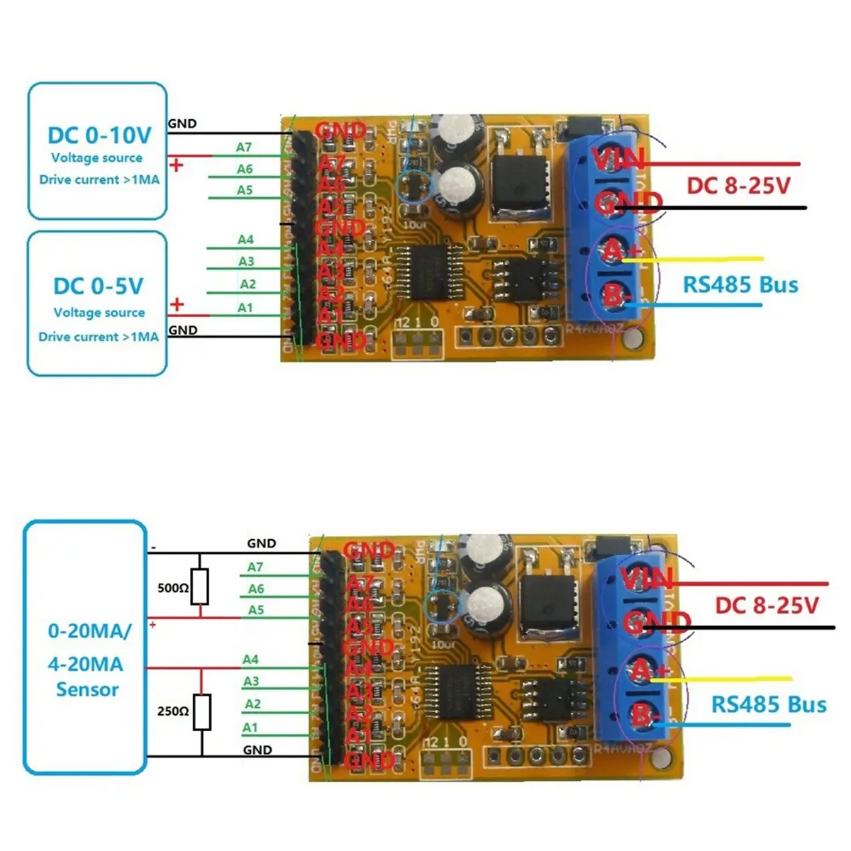 dt75bg-r4ava07-coletor-de-tensao-analogica-de-7-canais-com-suporte-rs485-para-aquisicao-de-tensao-analogica-modbus-rtu-codigo-de-funcao-03-06