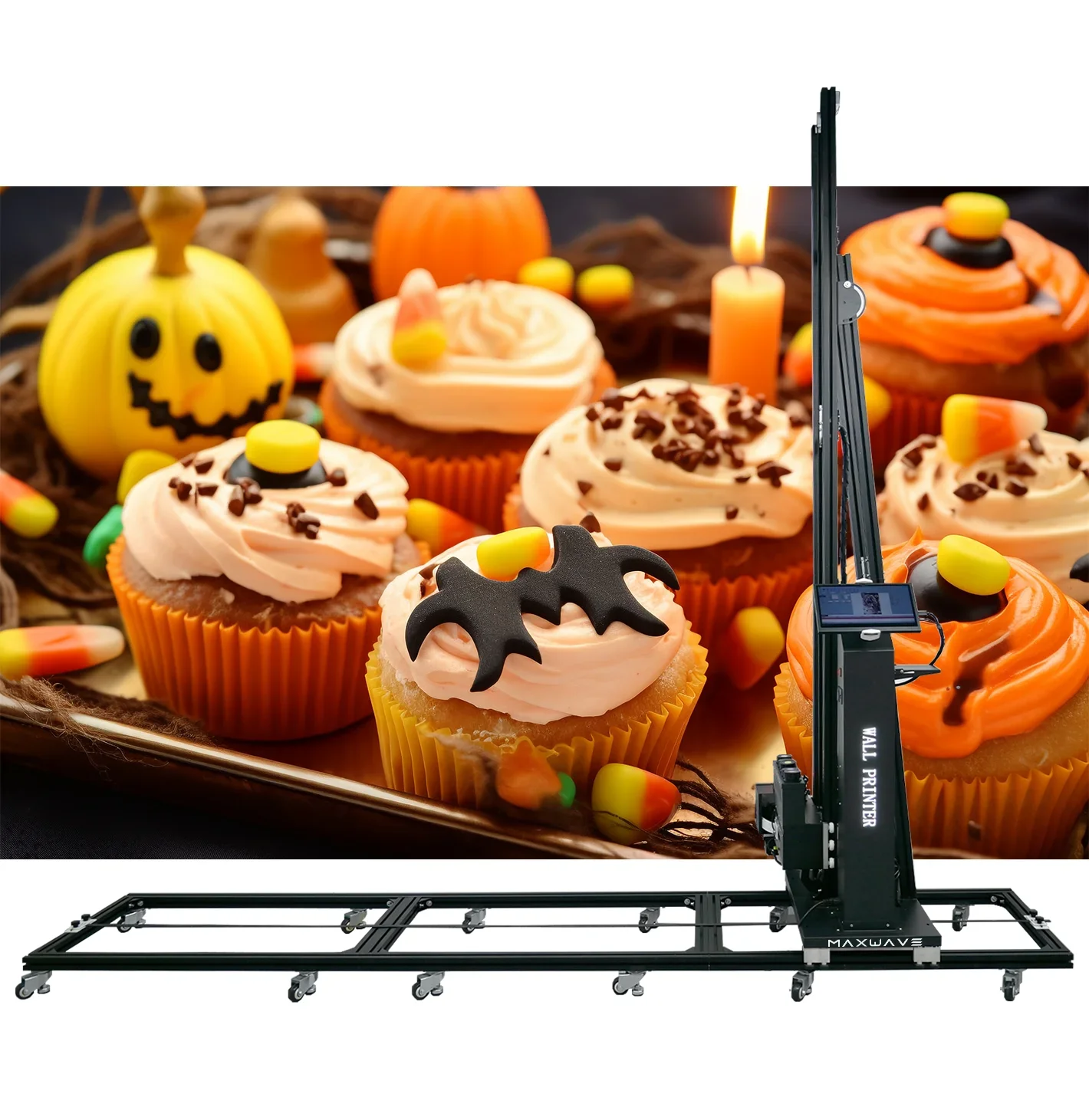 Wall Inkjet Printer Factory Price 3D Vertical  Printing Machine Mural Vertical Zeescape  Printer Machine 5D 6D