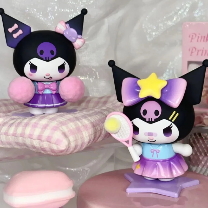 

Sanrio Kuromi Campus Diary Series Blind Box Trendy Play Action Figurine Cute Doll Kawaii Desktop Ornament Birthday Xmax Toy Gift