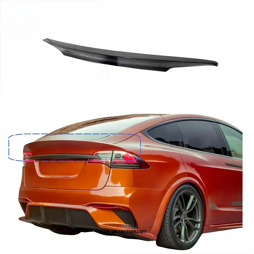 

2016-2020 for Model X Upgraded up Style Carbon Fiber Rear Spoiler Wing Body Kit Bumper Rear Wing Trunk Spoiler