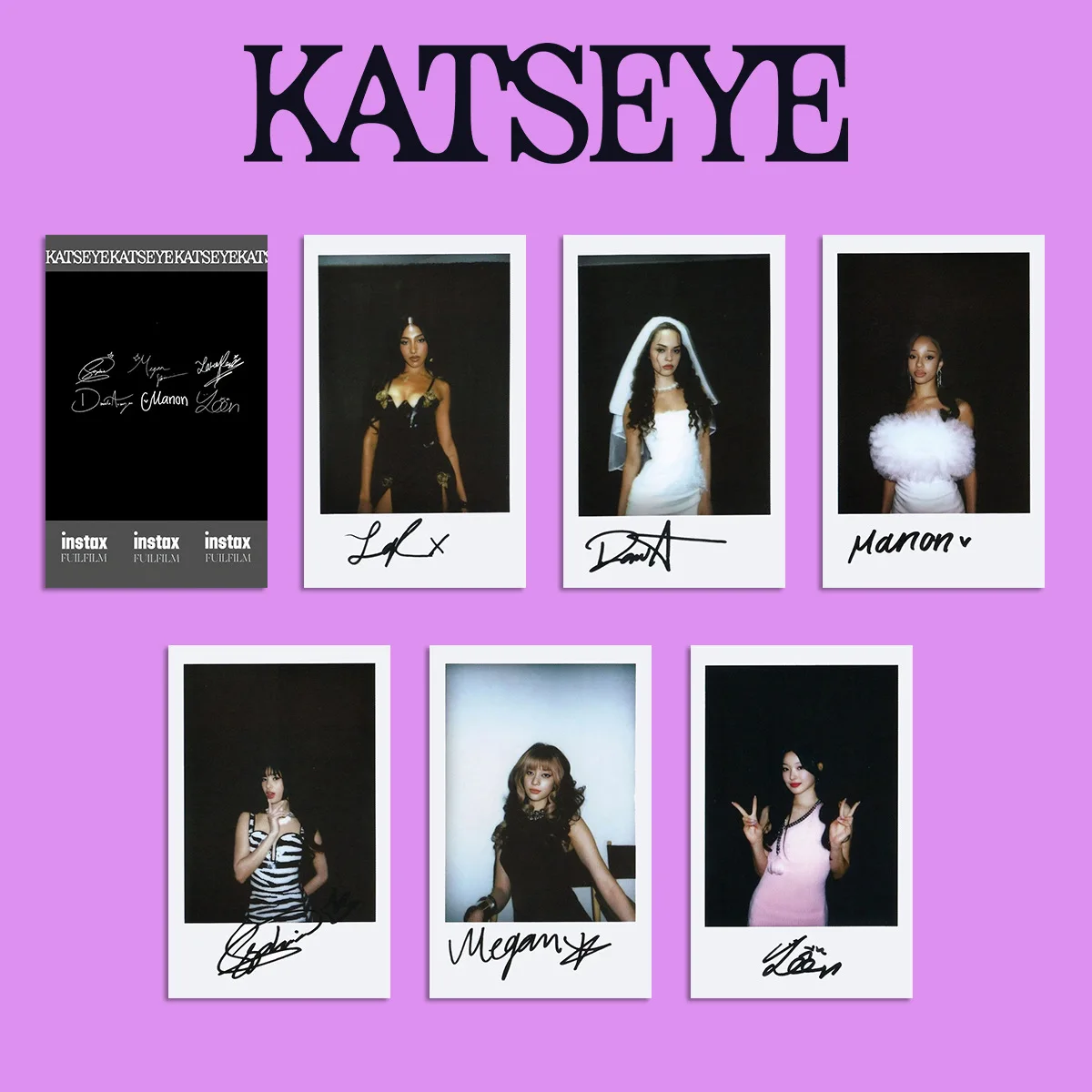 

6 шт./компл. Idol KATSEYE, новый альбом серии Polaroid, маленькие карты, карты ломо, Daniela Yoonchae Lara Sophia Manon Megan, подарки для фанатов