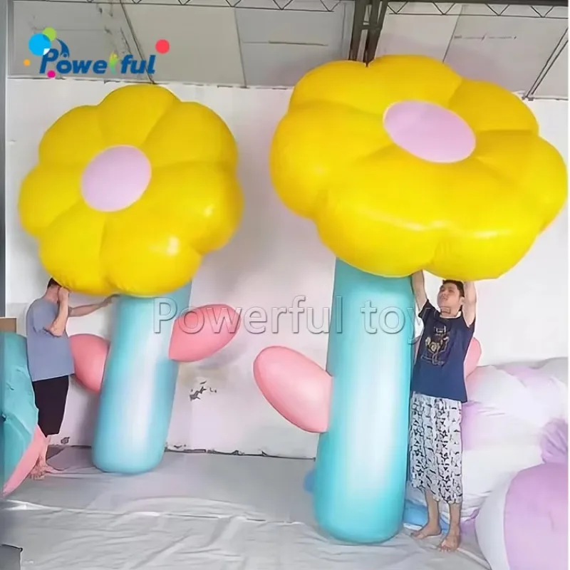 Festival Inflatable Flowers Decoration Advertising Inflatable Flower Balloon for Events-PVC Tarpaulin Easy Setup Customizable view 3