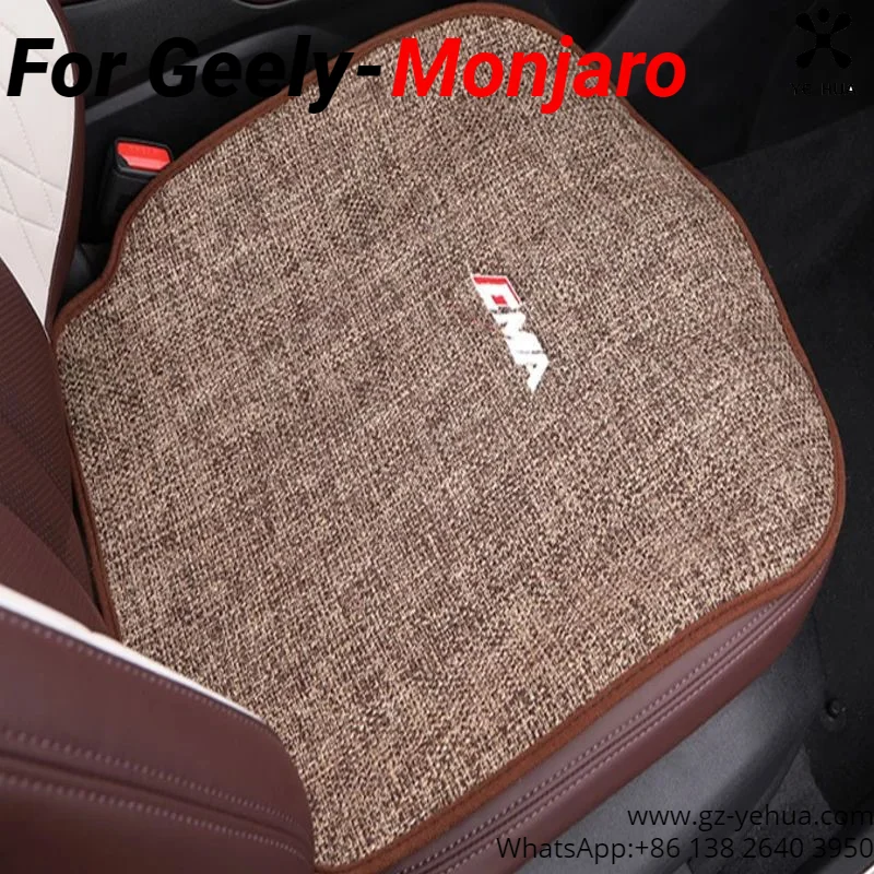 For GEELY Monjaro Manjaro Xingyue L KX11 2021-2024 Linen Breathable Seat Cushion Cover Automotive Accessories Decoration