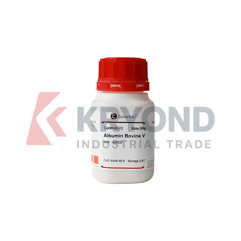Solarbio Bovine Serum Albumin BSA V A8020 CAS 9048-46-8 97 Percent Biochemical Reagent for Protein Laboratory Research 5g 500g