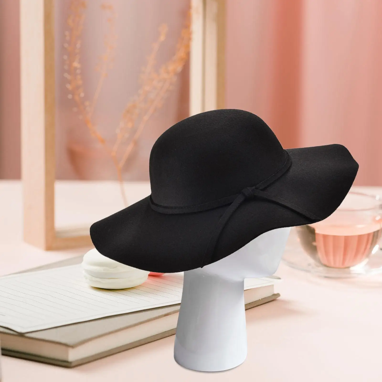 Supporto per parrucche, modello di testa di manichino, testa di manichino per parrucche per cappello di Halloween, cuffia, casa, capelli lunghi, barbieri