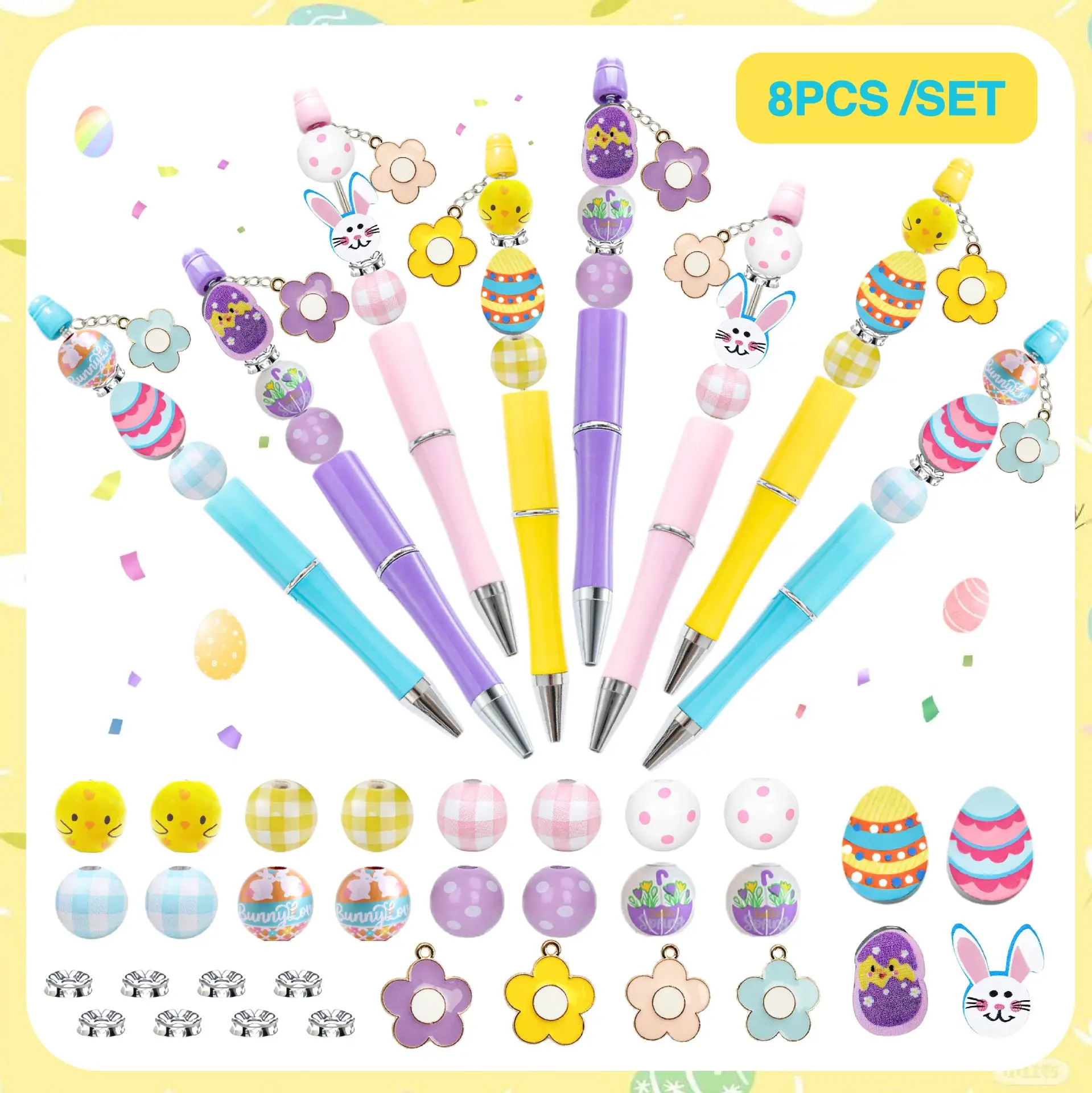 conjunto-de-canetas-esferograficas-diy-com-contas-8-pecas-tema-coelho-e-pintinho-de-pascoa-em-formato-de-coracao-para-escritorio-e-estudantes