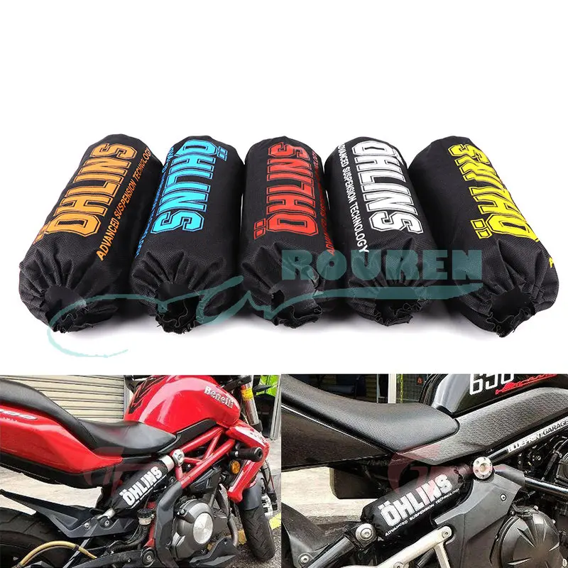 Motorcycle Accessories Rear Shock Absorbers Cover Protector Wrap Set for CF Moto Cross Electric Dirt Pit Bike Custom Cafe Racer