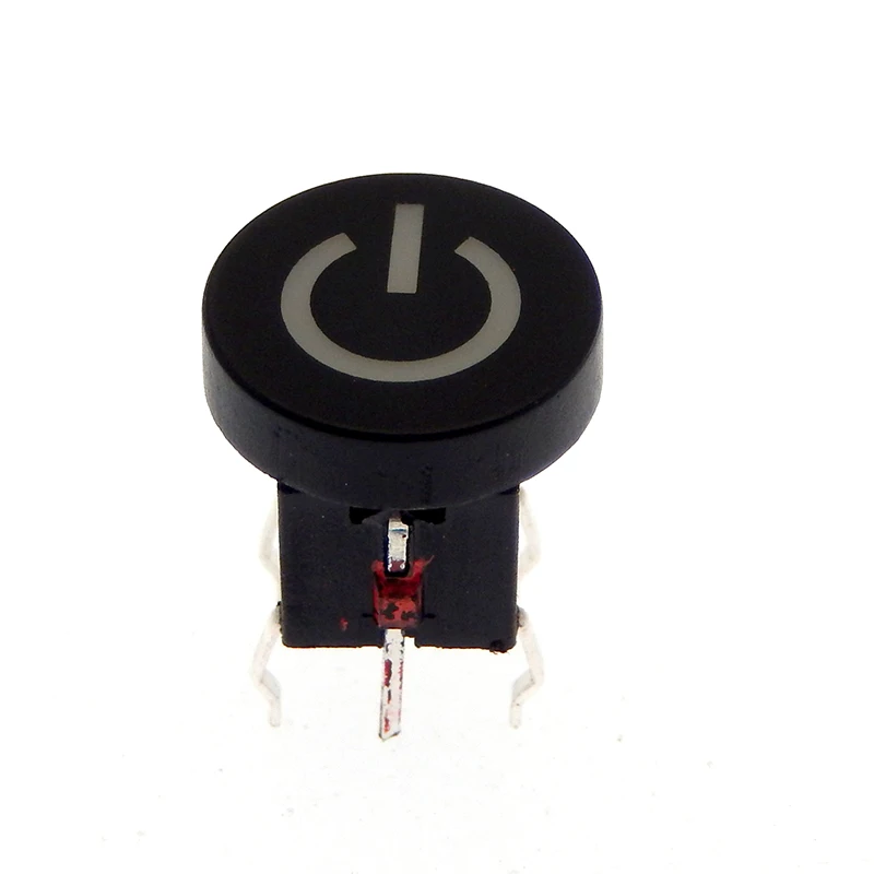 5Pcs 6*6*9.5mm 6PIN DIP Through Hole Micro Push Button Tactile Momentary With LED Switch Tact Push Indication Button mode