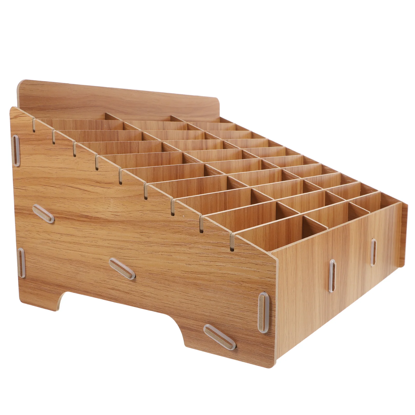 

Mobile Phone Storage Box Cabinet Display Rack Cell Bracket Container Temporary Holder Wooden