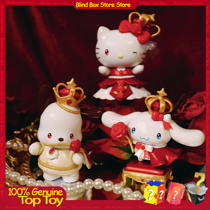 

Genuine Sanrio Characters The Night Of Rose Series Blind Box Kawaii Doll Collection Desktop Ornament Fashion Trend Gift