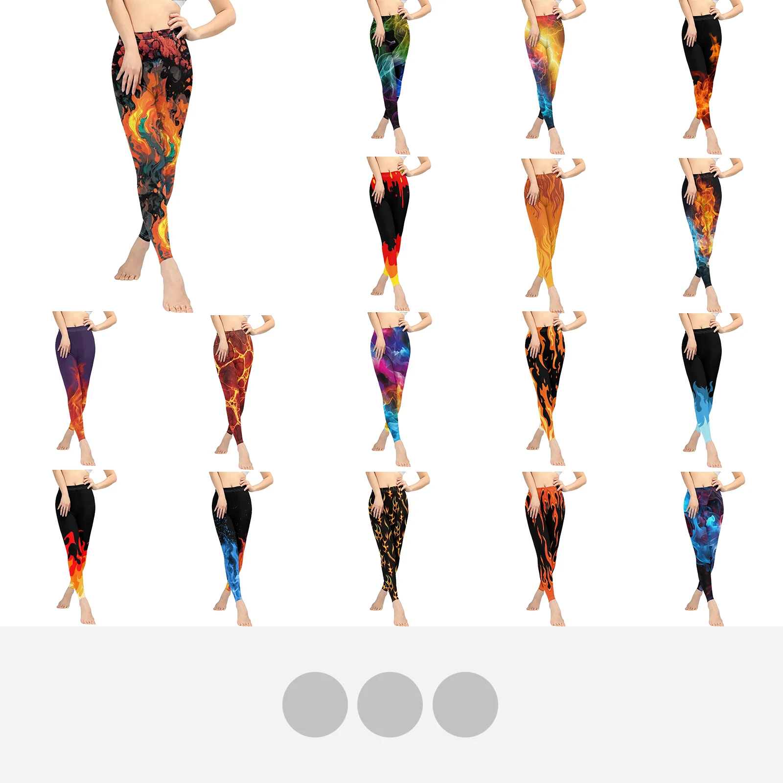 Yoga calças de cintura alta sem costura para mulheres, padrão fumaça chama, levantamento hip, leggings stretch, sexy e requintado, calças de compressã