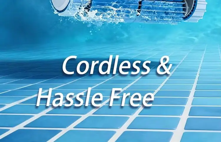 Automatic Pool Cleaner Robotic Pool Cleaner with Wall Climbing and Cordless Design