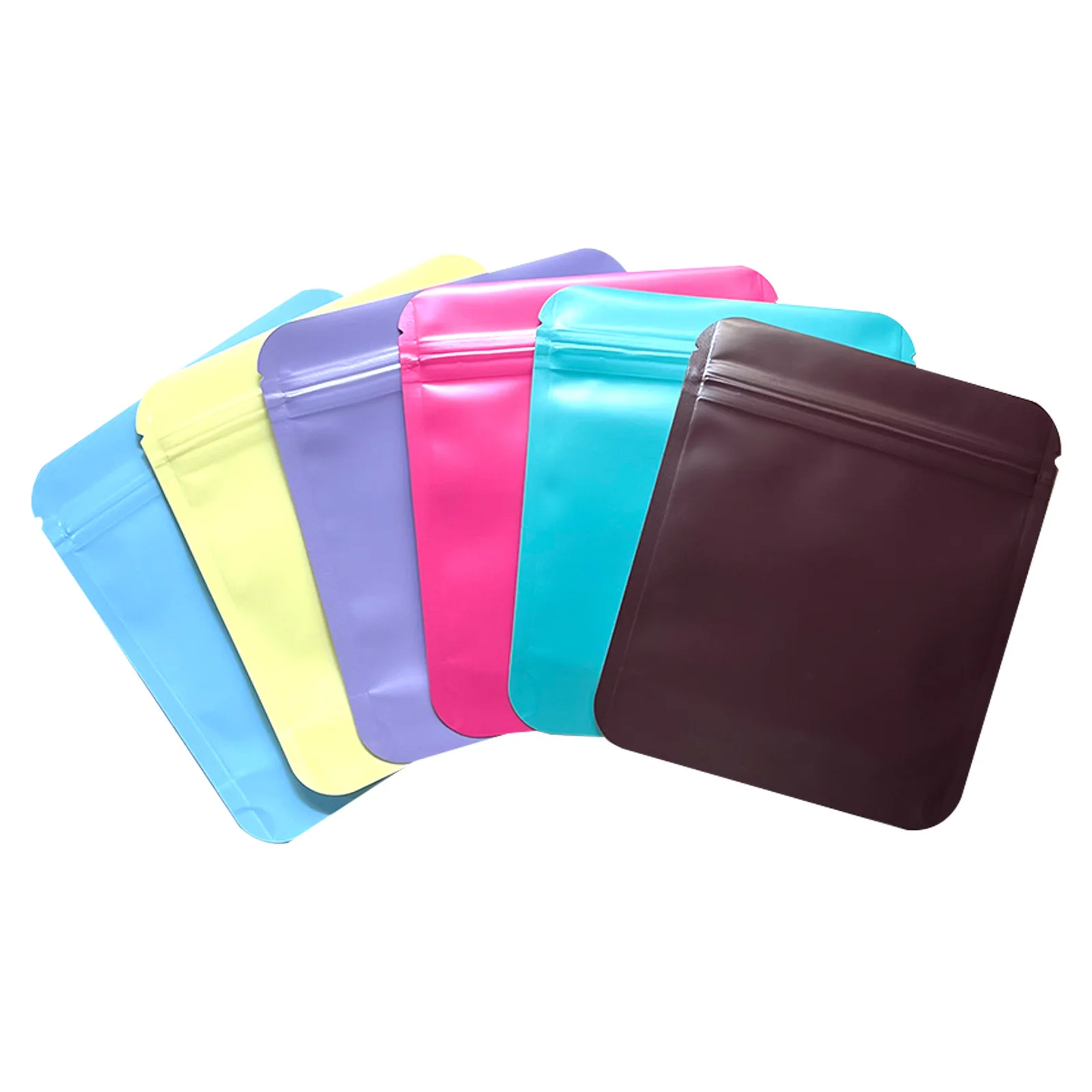 Matte Mylar Bags Smell Proof Pouch Soft Touch Empty Zip Lock Package Die Cut Storage Packaging Case for Food Dry Herb Coffee