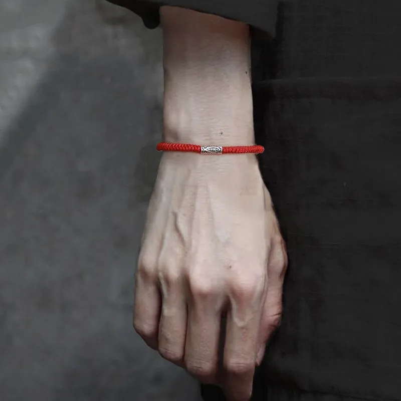 Good Luck Comes Ashore Koi Bracelet Men's High Grade Woven Hand Rope Gifts To Male Girlfriend Qixi Lover Holiday Gifts
