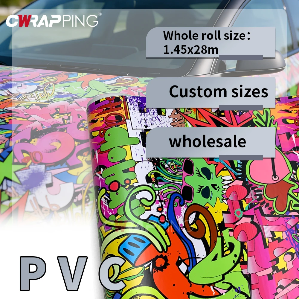 Vinil Adesivo para Carro 145cmx300cm, Película Camuflada Impermeável para Capô, Teto de Carro, Skates, DIY e Adesivo para Capacetes de Moto