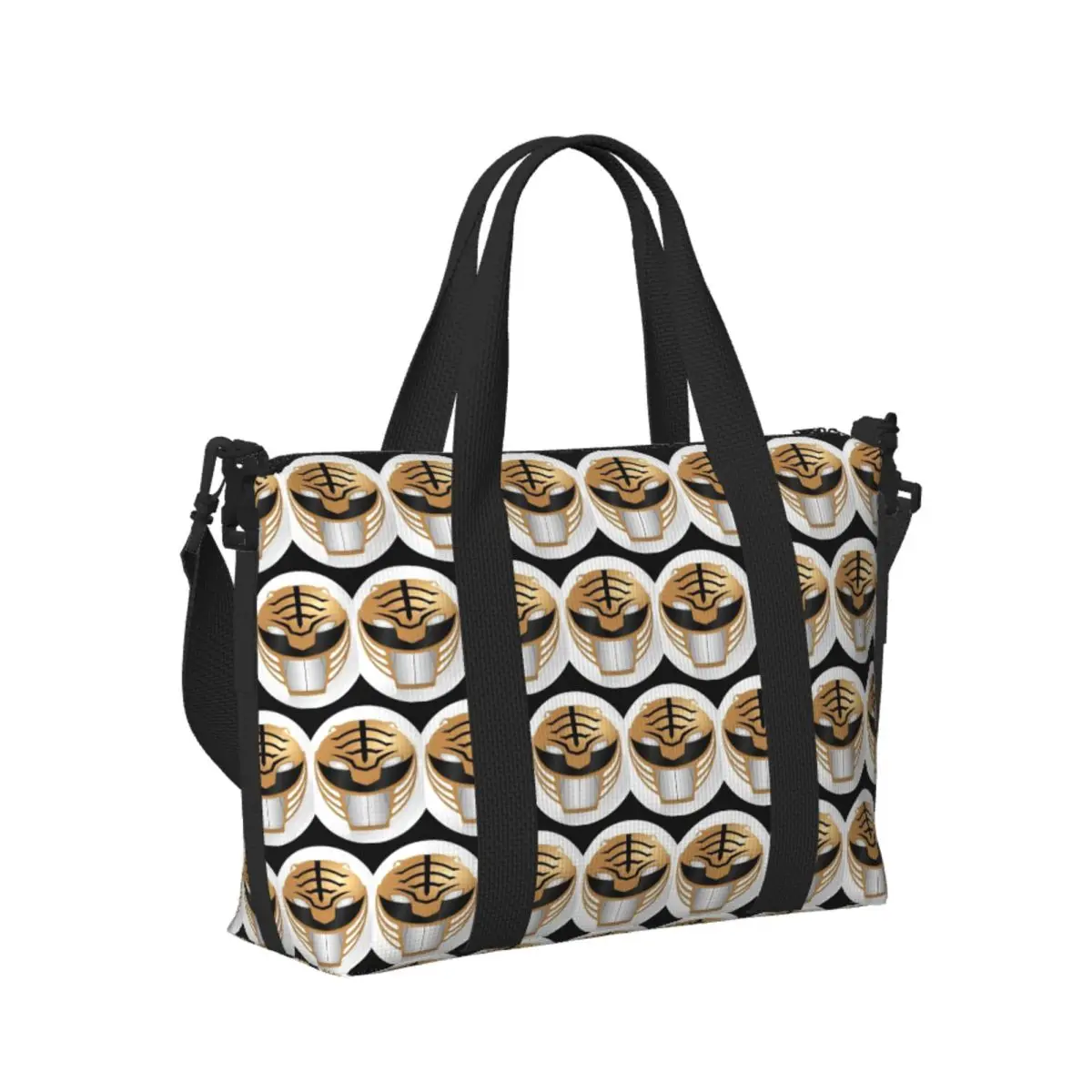 

M-Mighty Morphin Power Ranger - White Beach Travel Bag Large Capacity Tote Bags for Gym Sport Women Shopping Duffle Shoulder Bag
