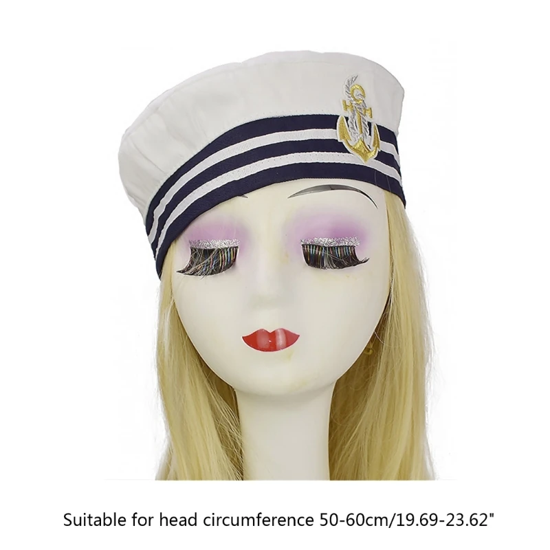 Sailor Captain Hat for Kids Adults Sailor Party Cosplay Costume Props Navy Captain Hat for Sailor Party Dropshipping