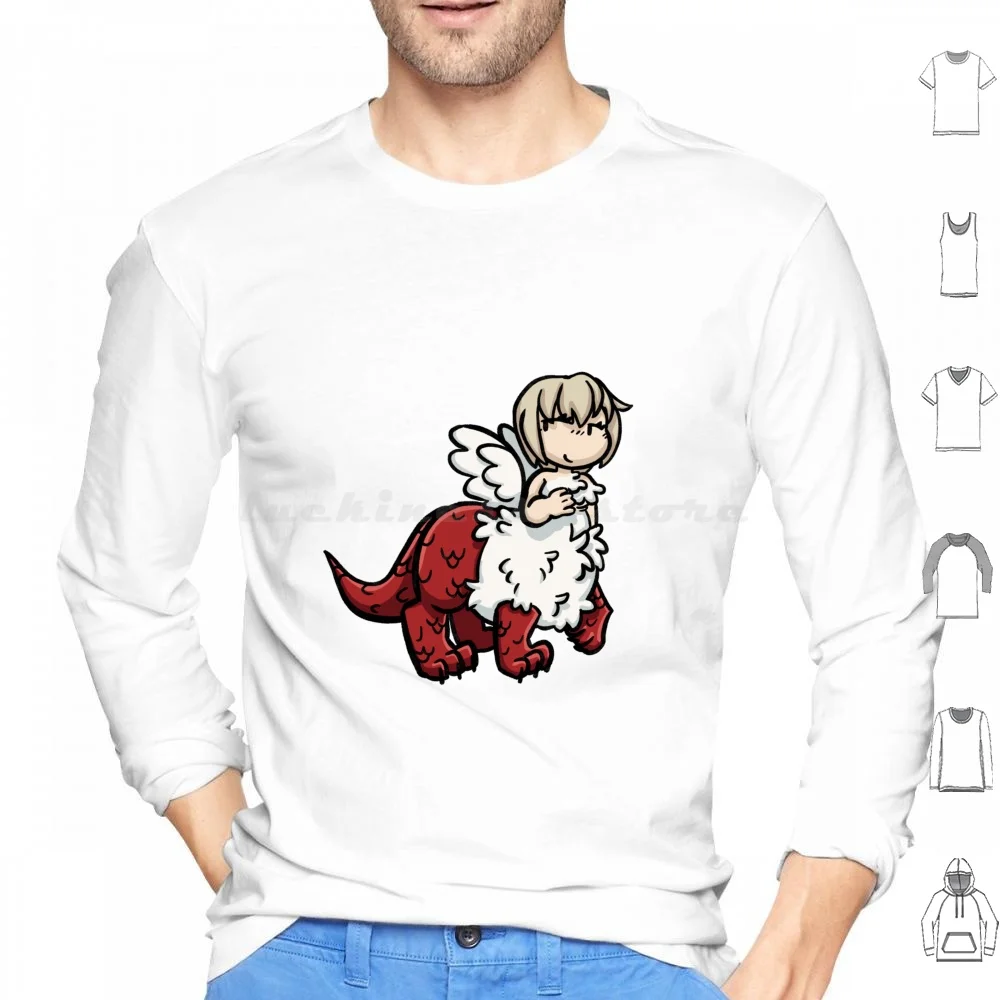 Falin Chimera Hoodie cotton Long Sleeve Falin Falin Chimera Chimera Cute Dragon Meshi Delicious In Falin Touden Anime