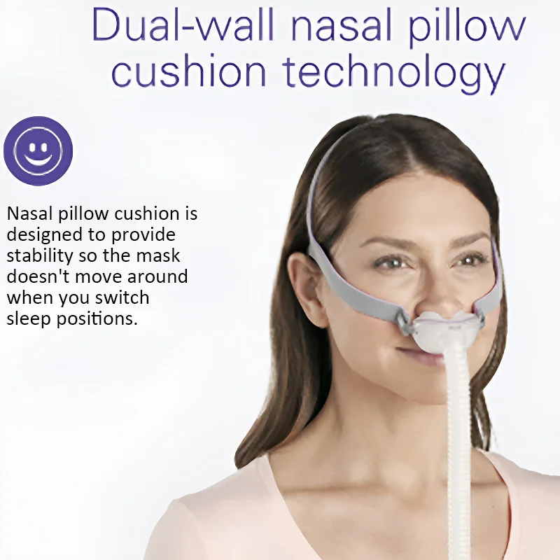 AirFit P10 Nasal Pillow Cushion - CPAP Mask Accessories Replacement - Soft Lightweight Silicone Dual Wall - S/M