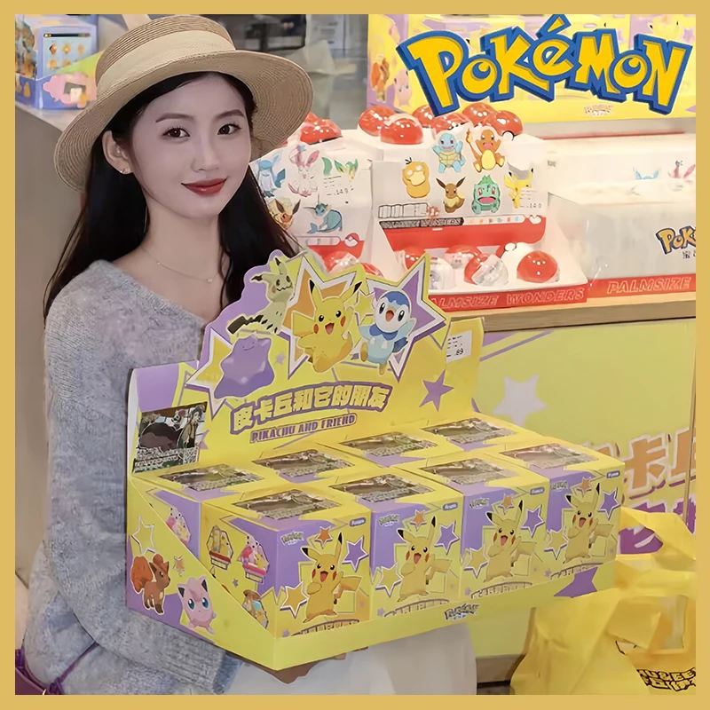 genuine-pokemon-pikachu-and-its-friends-series-hot-funism-blind-box-kawaii-pvc-desktop-ornaments-collectible-figurines-model-toy