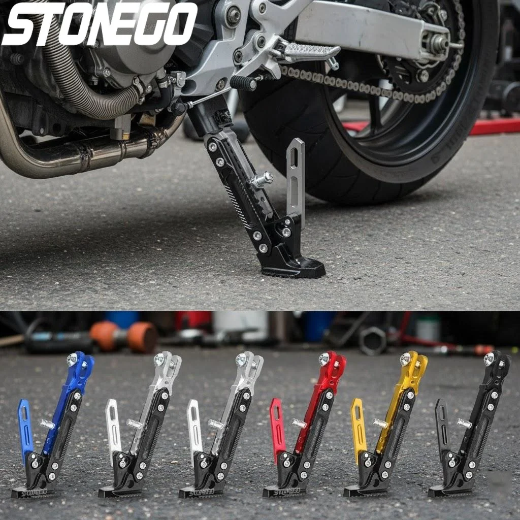 

Adjustable Electric Motorbike Side Support Parking Kickstand Foot Stand for Stable Parking
