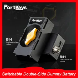 Portkeys BD1 Switchable Double-Side Dummy Battery for Camara Monitor and Video Transmission System Conveniently Powered PD Port