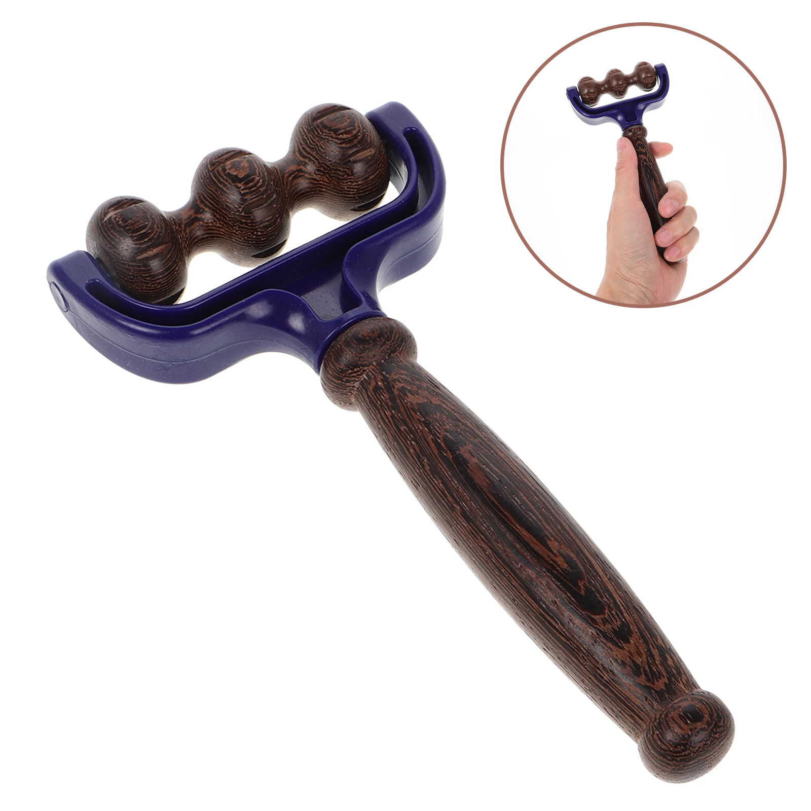 

Solid Wood Handheld Massage Stick Ergonomic Muscle Back Feet Therapy Tool For Pain Relief Fatigue Recovery Body Sculpting