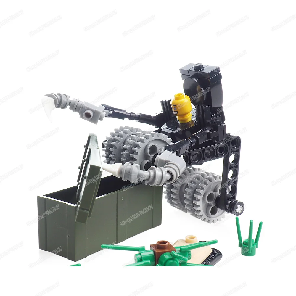 Crush Gear Weapons Toilet Figures Chariot Building Block Assembly Moc Weapons Equipment Chase Battle Scene Model Gifts Boys Toys