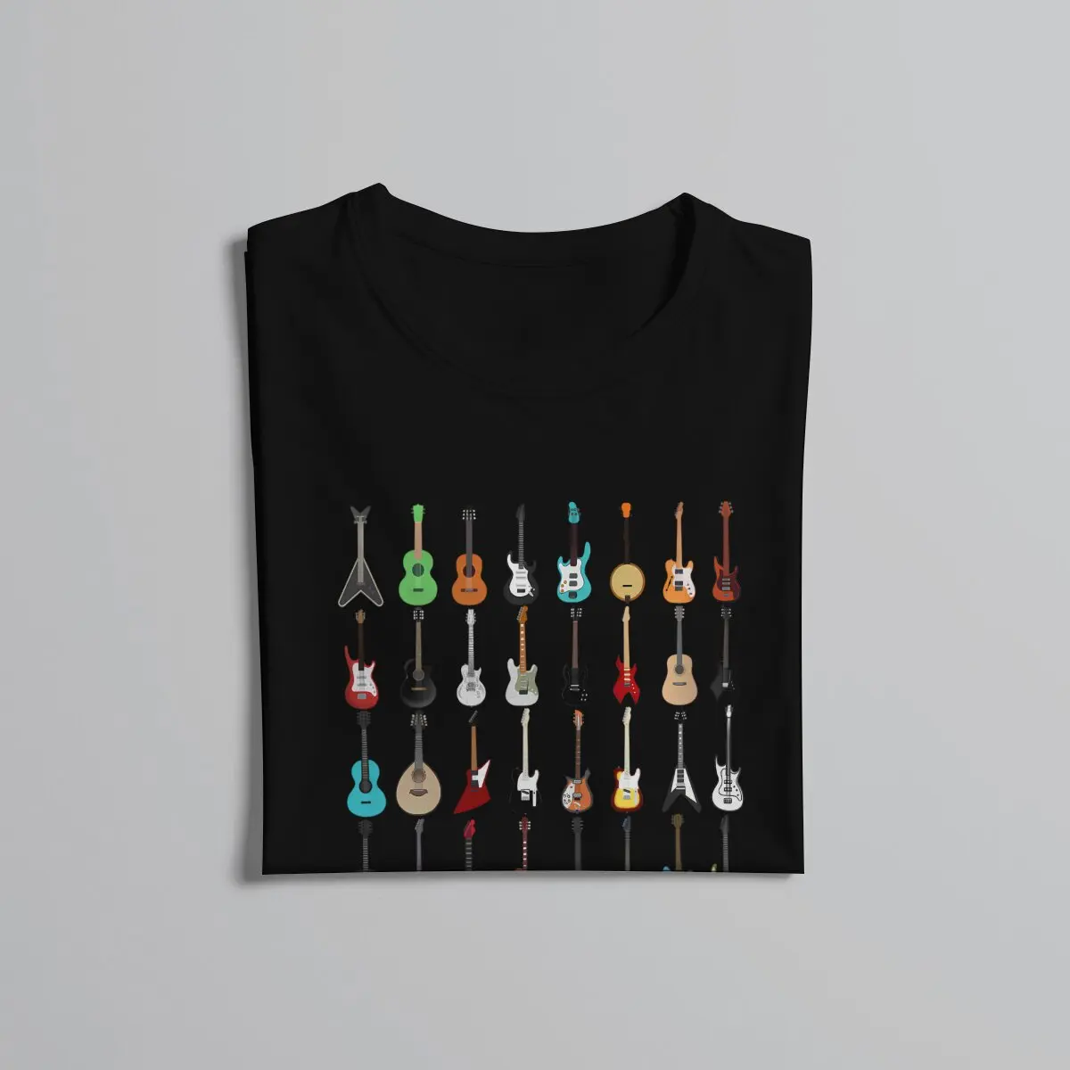 Guitar Rock TShirt Musical Instrument Elegant T Shirt Oversized Men Tee Shirt New Design Big Sale