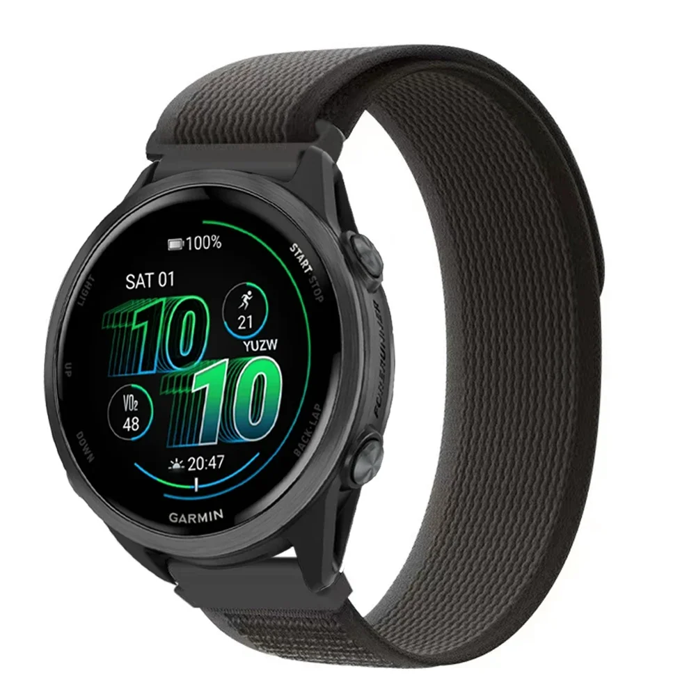 20mm 22mm Nylon Loop Strap For Garmin Vivoactive 5 6 Forerunner 265 570 Smart Watch Band Replaceable For Garmin Venu 3 2 Correa