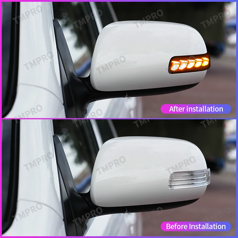 Suitable for Toyota 05-09 Reiz 07-13 Corolla 13-16 Corolla EX 08-13 Alio 2 dynamic turning signal LED mirror indicator flowing