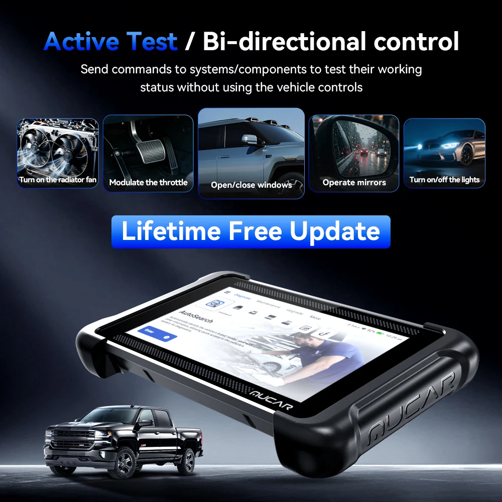 2026 NEW MUCAR 783BT OBD2 Scanner Automotive Diagnostic Tool Bi-directional Control CAN FD DOIP FCA SGW AutoAuth 28 Reset